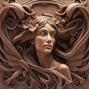 3D model style mucha (STL)